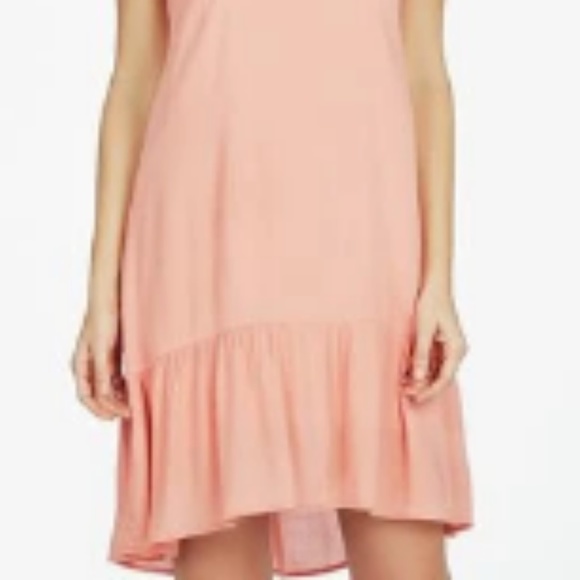 XXL & 1XL- Drop Waist Gauze Dress.Peach Pink Color - Picture 5 of 5